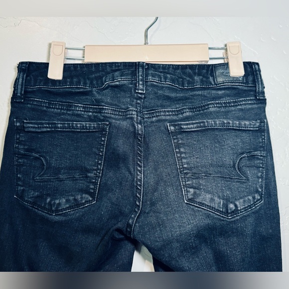 *American Eagle Outfitters Jeans Stretch Dark Denim Wash SZ 6 - Picture 3 of 13